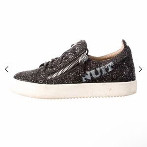 Giuseppe Zanotti black glitter sneakers